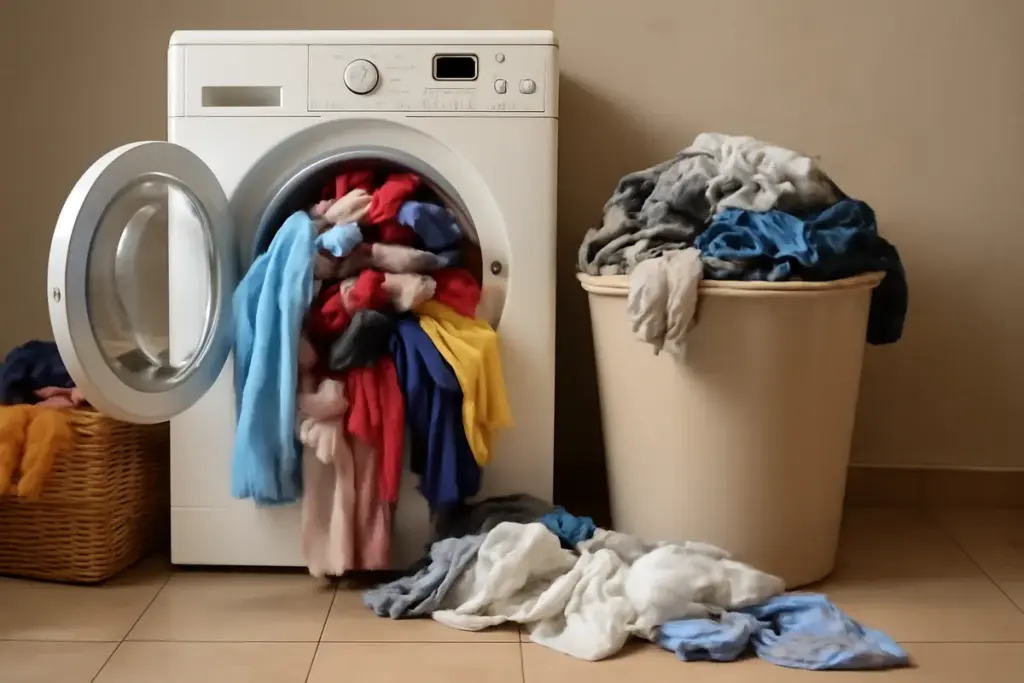 Cosa succede se si sovraccarica la lavatrice? L’impatto sugli sprechi che pochi calcolano